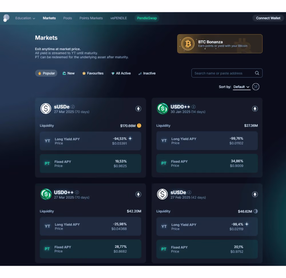 Pendle restaking protocol
