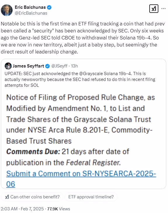 Eric Balchunas's comment on ETFs