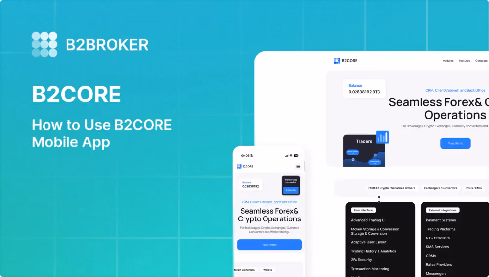 B2CORE Mobile app